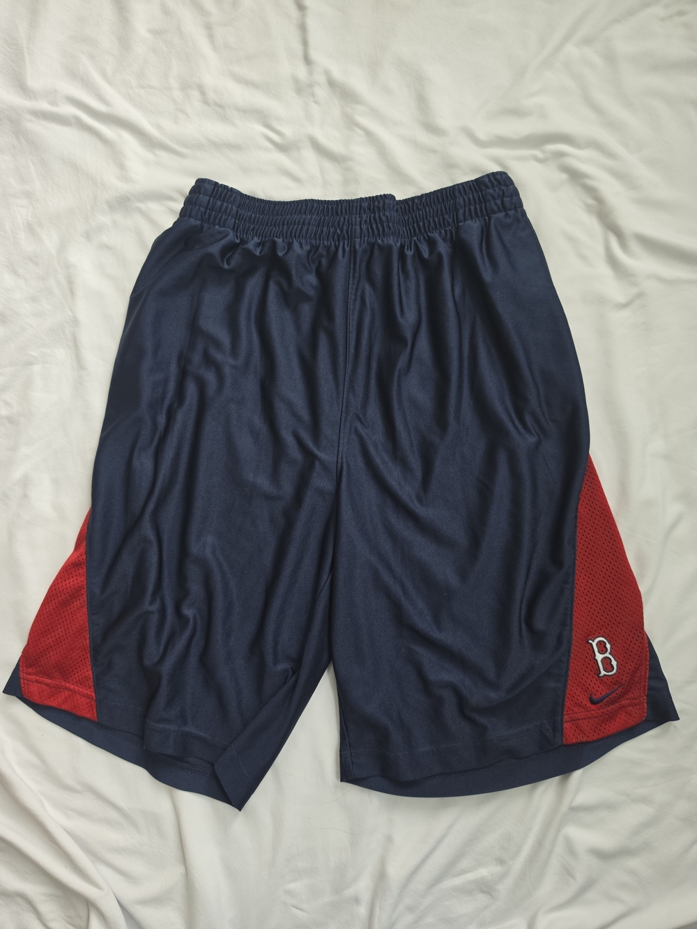 Nike Team Boston Red Sox Athletic Shorts Mens XL Navy Red MLB
